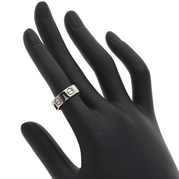 CARTIER 18k White Gold Love Ring #48 - Picture 5 of 6